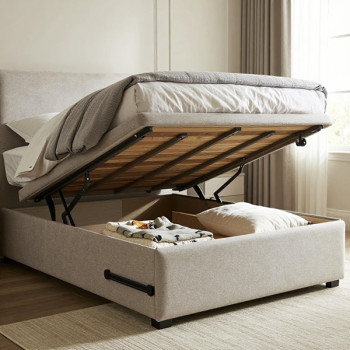 تخت خواب‌های جادار با فضای ذخیره‌سازی مخفی
